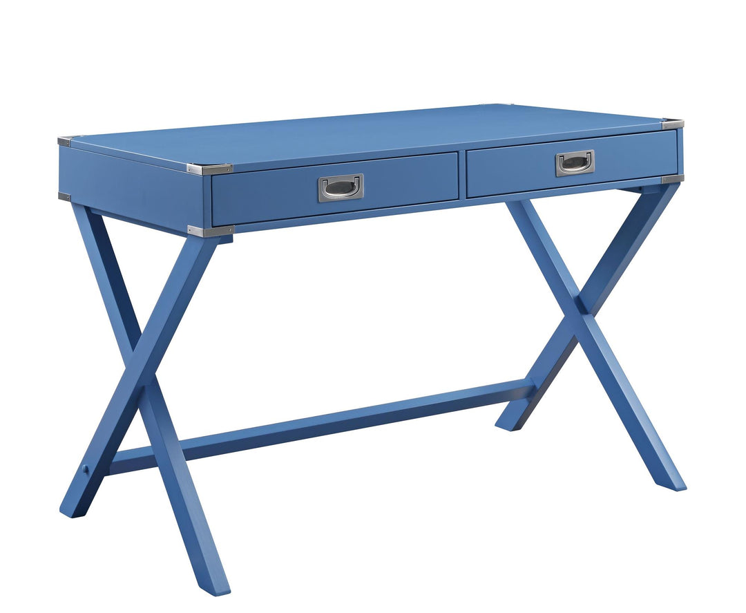 Writing Desk with 2 Storage Compartments - Blue