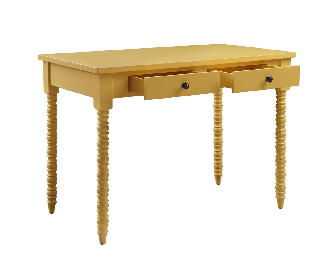 learning desk with 2 drawers - Yellow