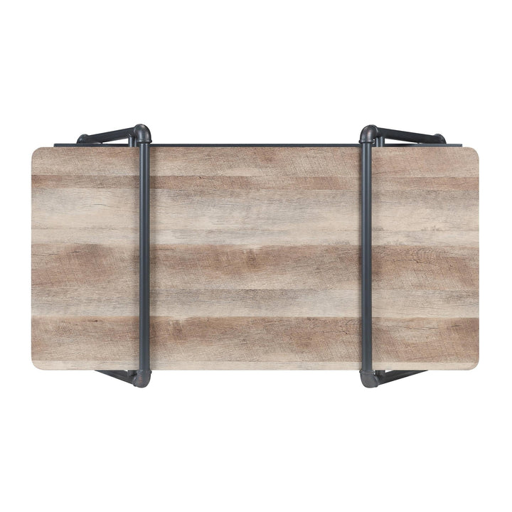 Metal frame wooden top Coffee Table for any room - Natural