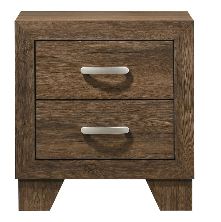 Miquell 2 Drawer Wood Nightstand  -  N/A