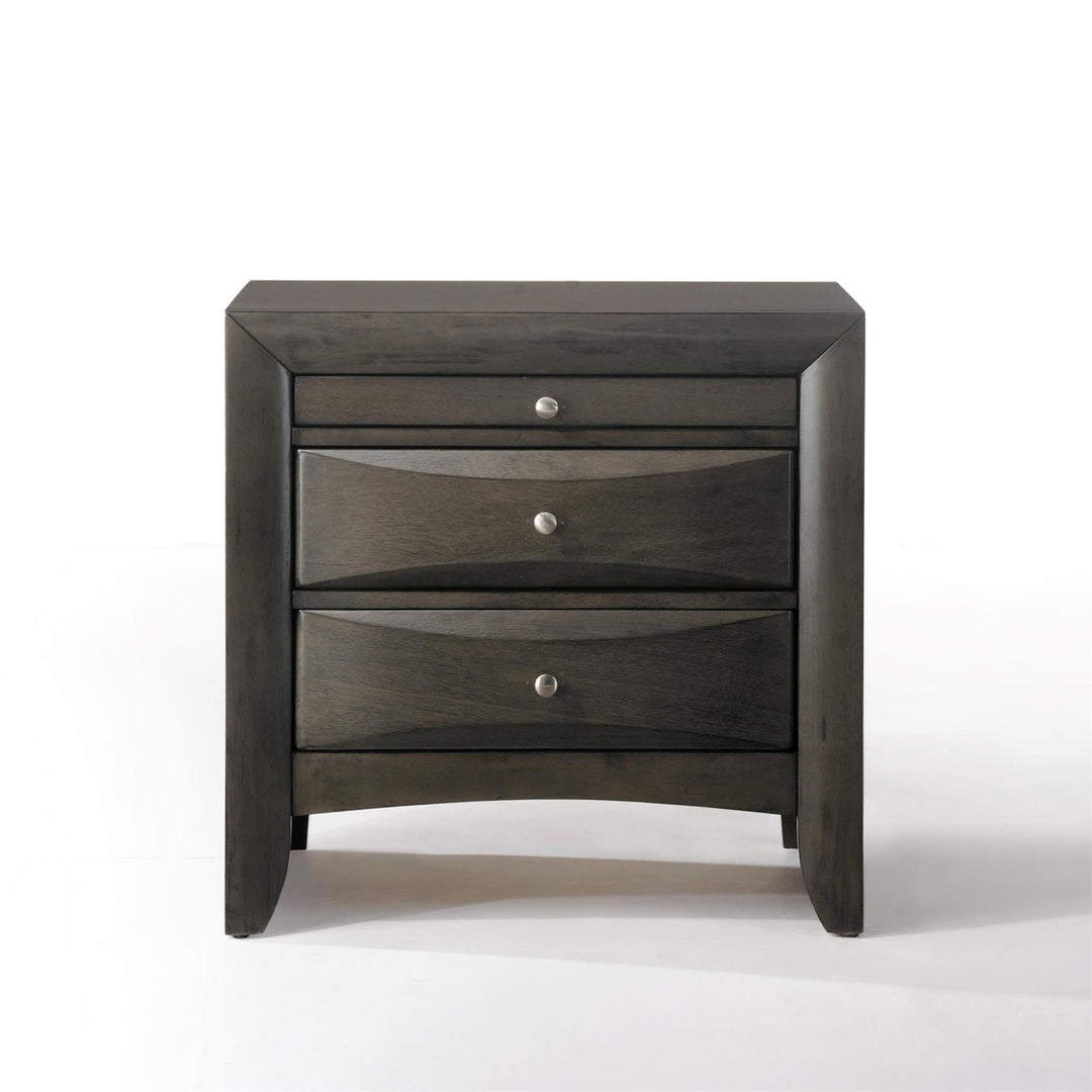 Nightstand with 2 drawers - Gray Oak