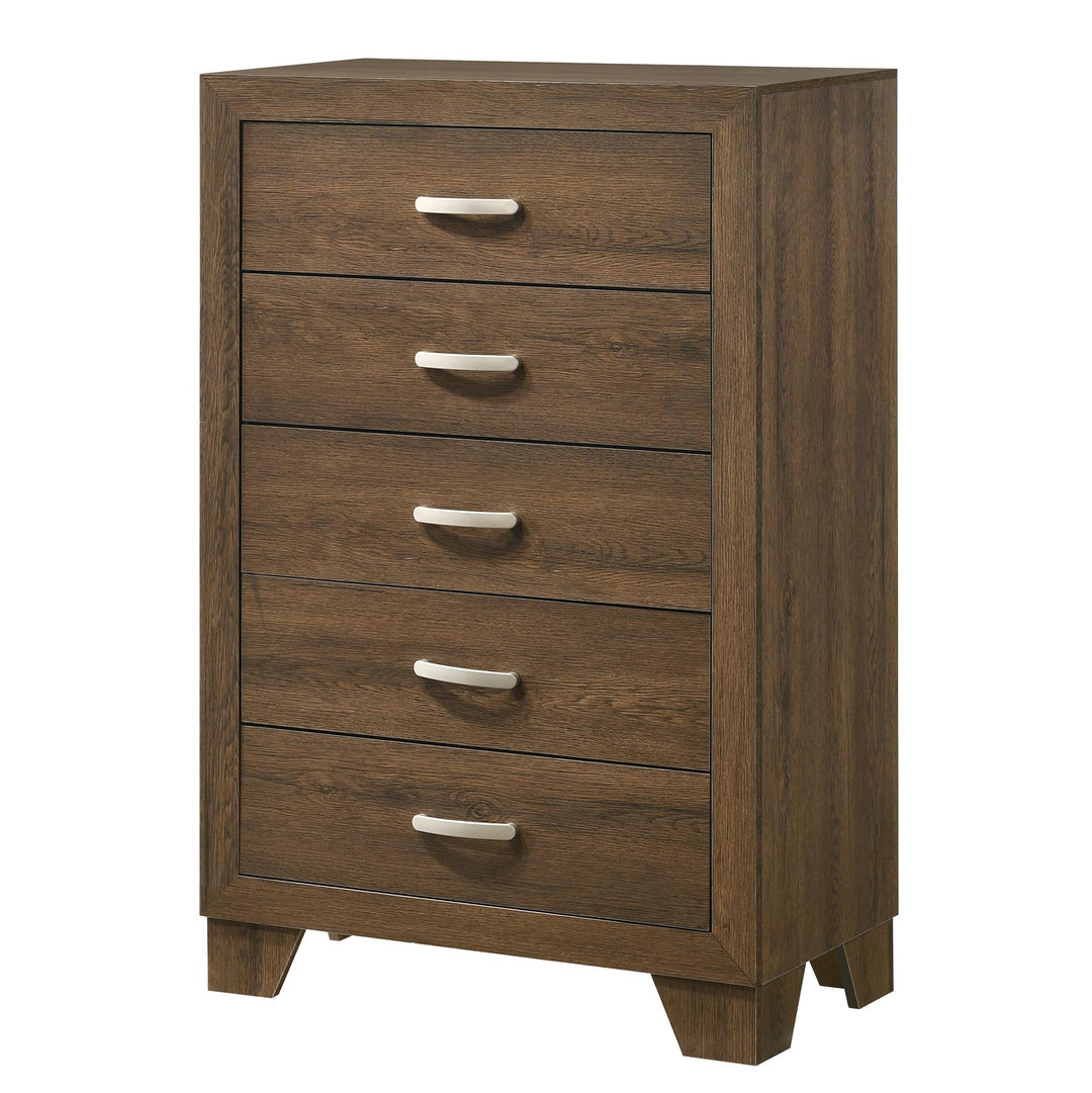 Wooden Rectangular Dresser with Drawers - Oak