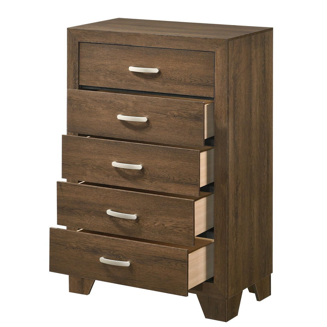 Vintage Wooden Rectangular Dresser - Oak
