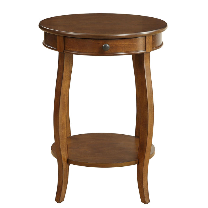 End Table with Underneath Storage - Walnut
