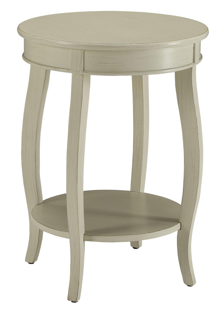 Stylized Leg Accent Table - Antique White