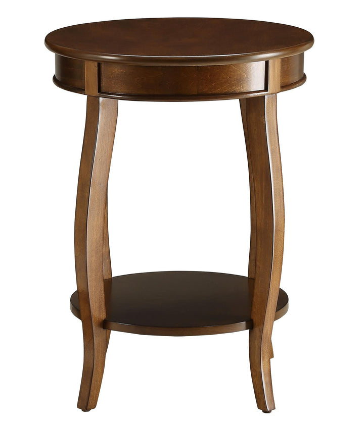 Circular Top End Table - Walnut