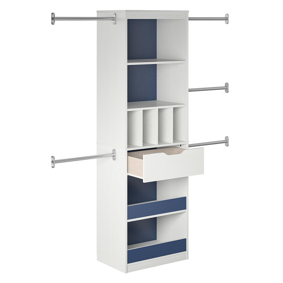 Efficient closet arrangement solutions -  White