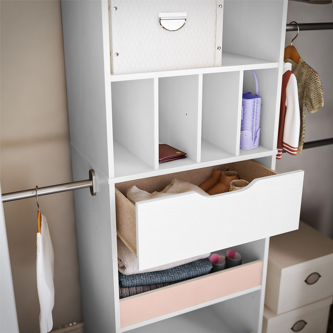 Organized wardrobe with Monarch Hill -  White