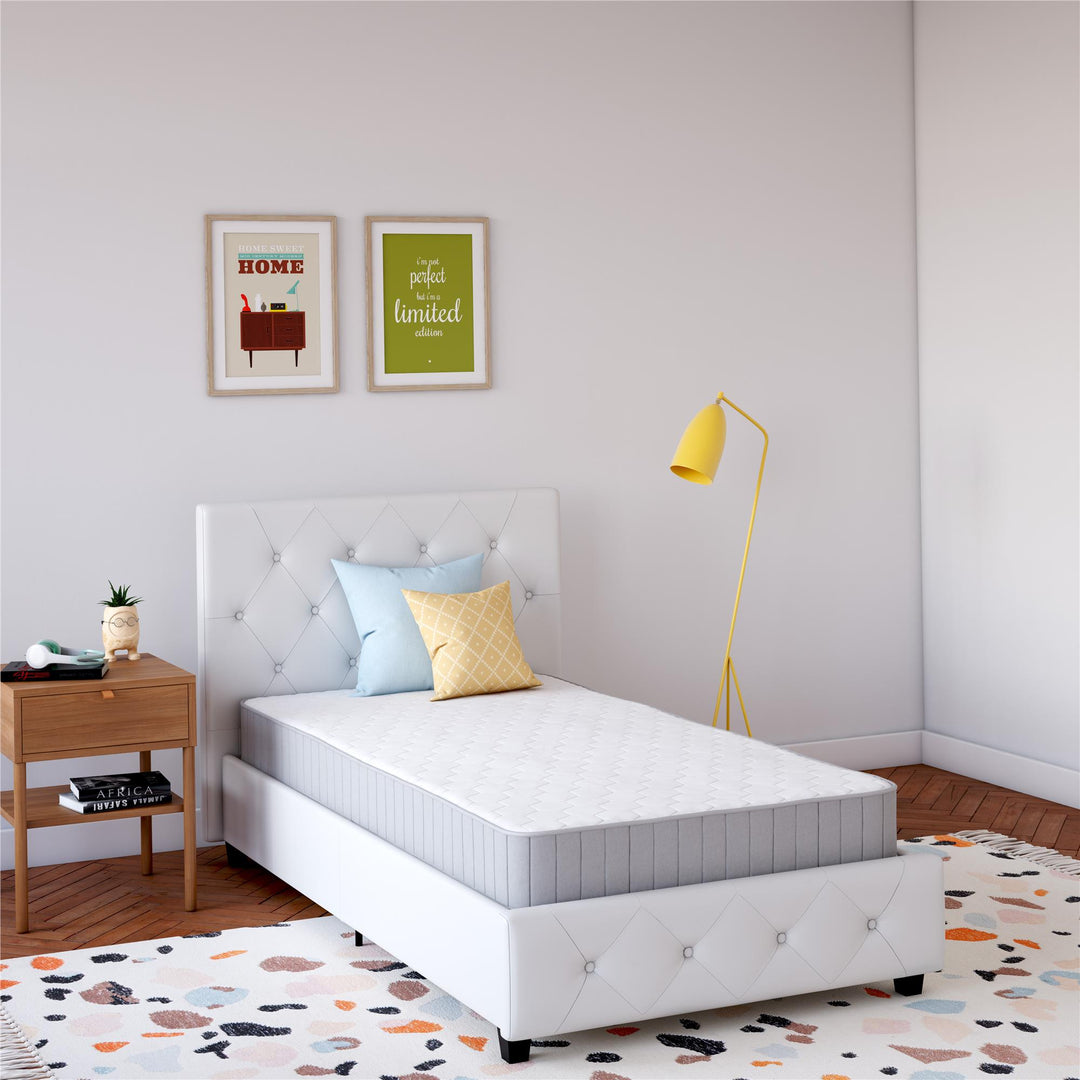 Hush 8" Independently Encased Coil Mattress - White - Twin