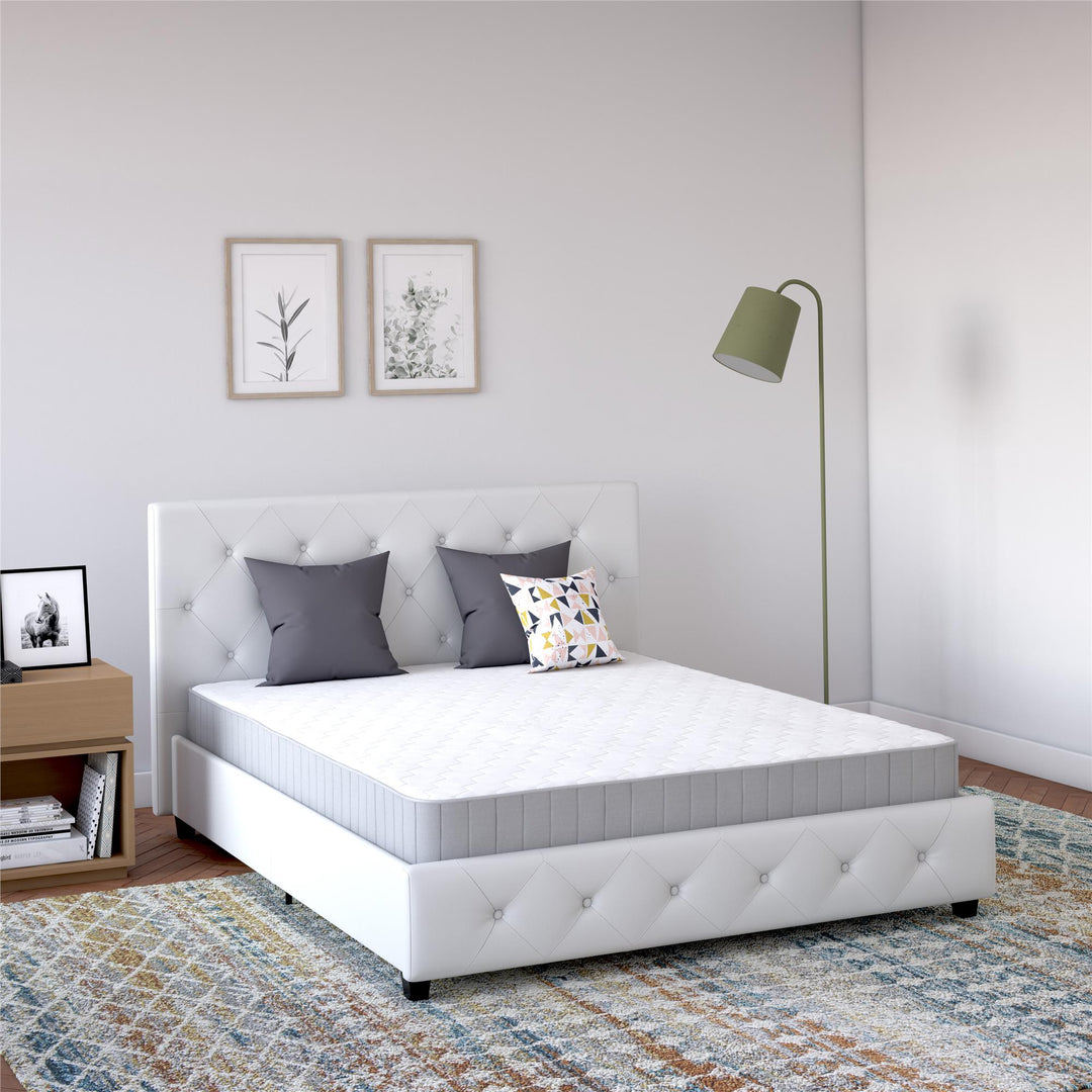 Hush 8" Independently Encased Coil Mattress - White - Full