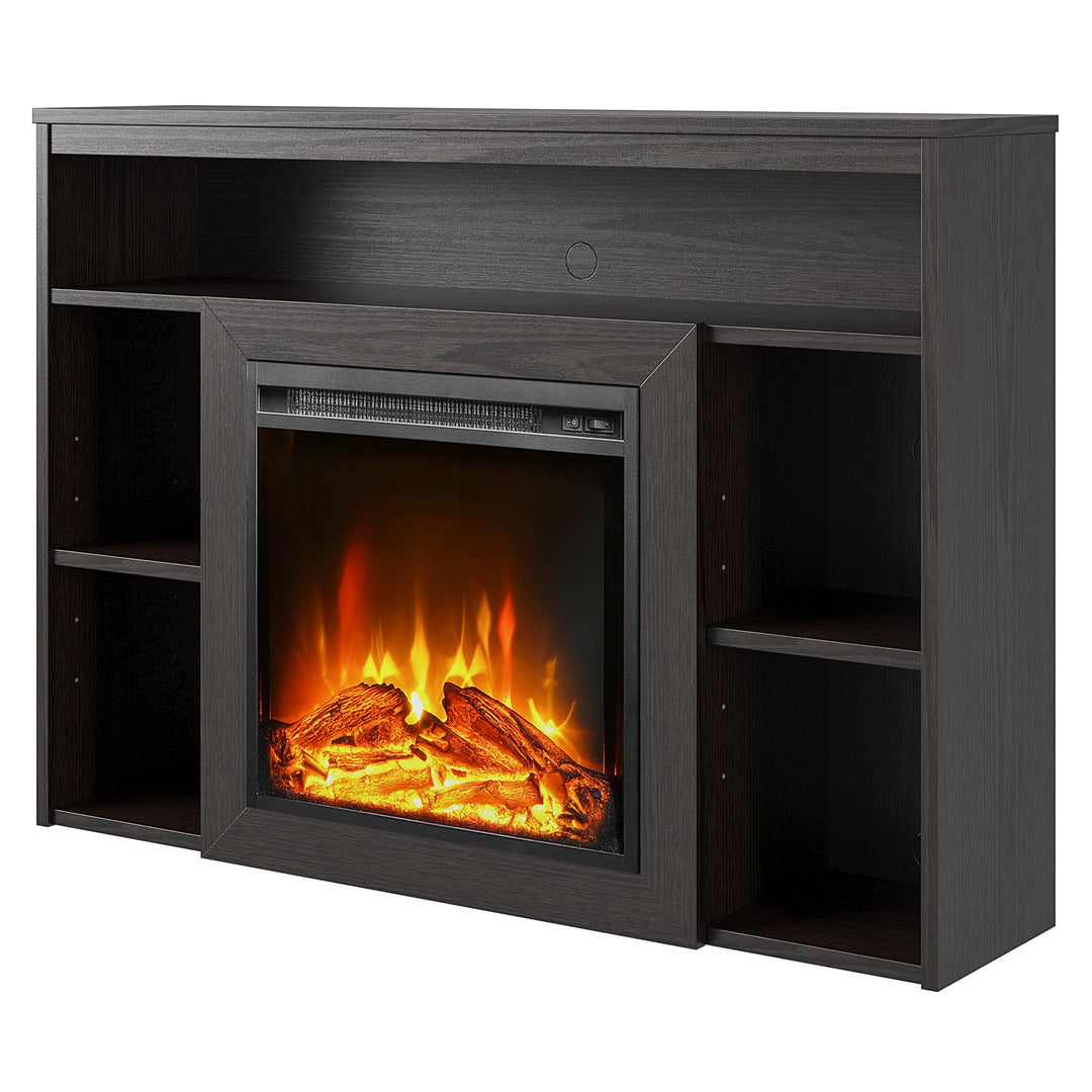 Electric fireplace with decorative mantel -  Espresso