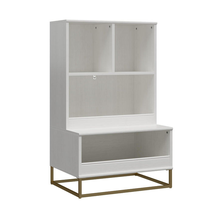 Children's furniture with dual storage options - White