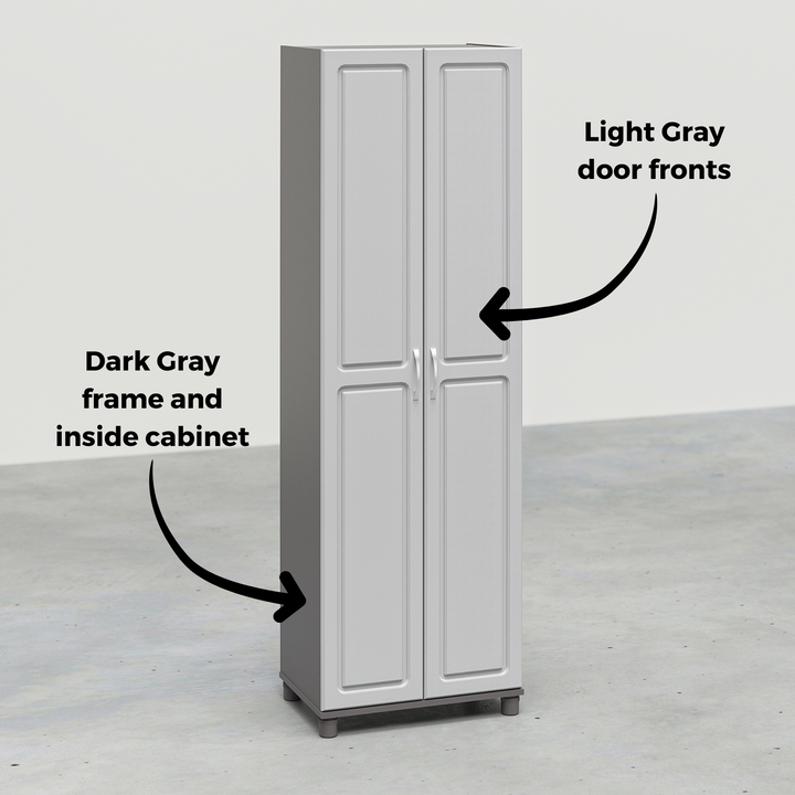 Kendall 24 Inch Multipurpose Storage Cabinet - Gray