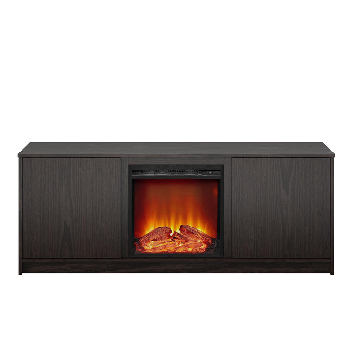 Bartow Electric Fireplace TV Stand  -  Espresso