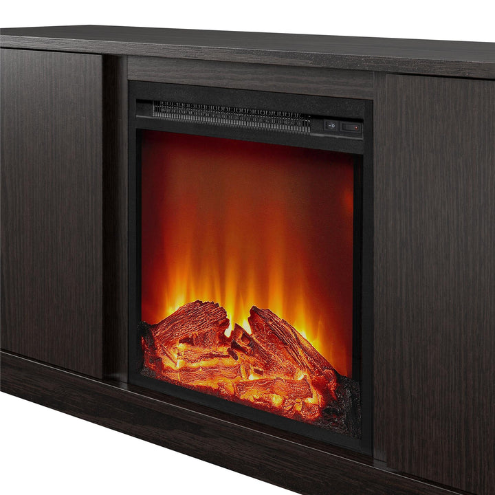 Stylish Bartow fireplace media consoles -  Espresso
