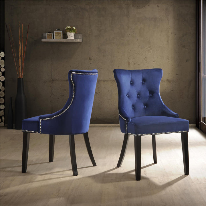 Nail Head Accent Chair - Navy
