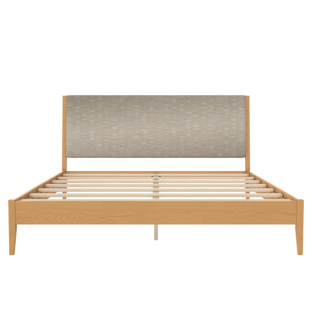Dacin  Wood and Upholstered Platform Bed - Beige - King
