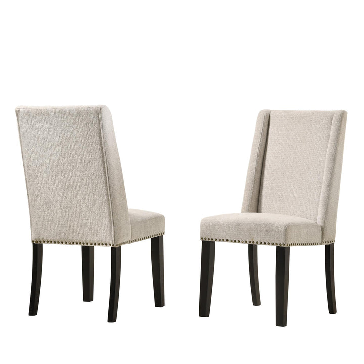 Set of 2 Upholstered Dining Chair - Cream