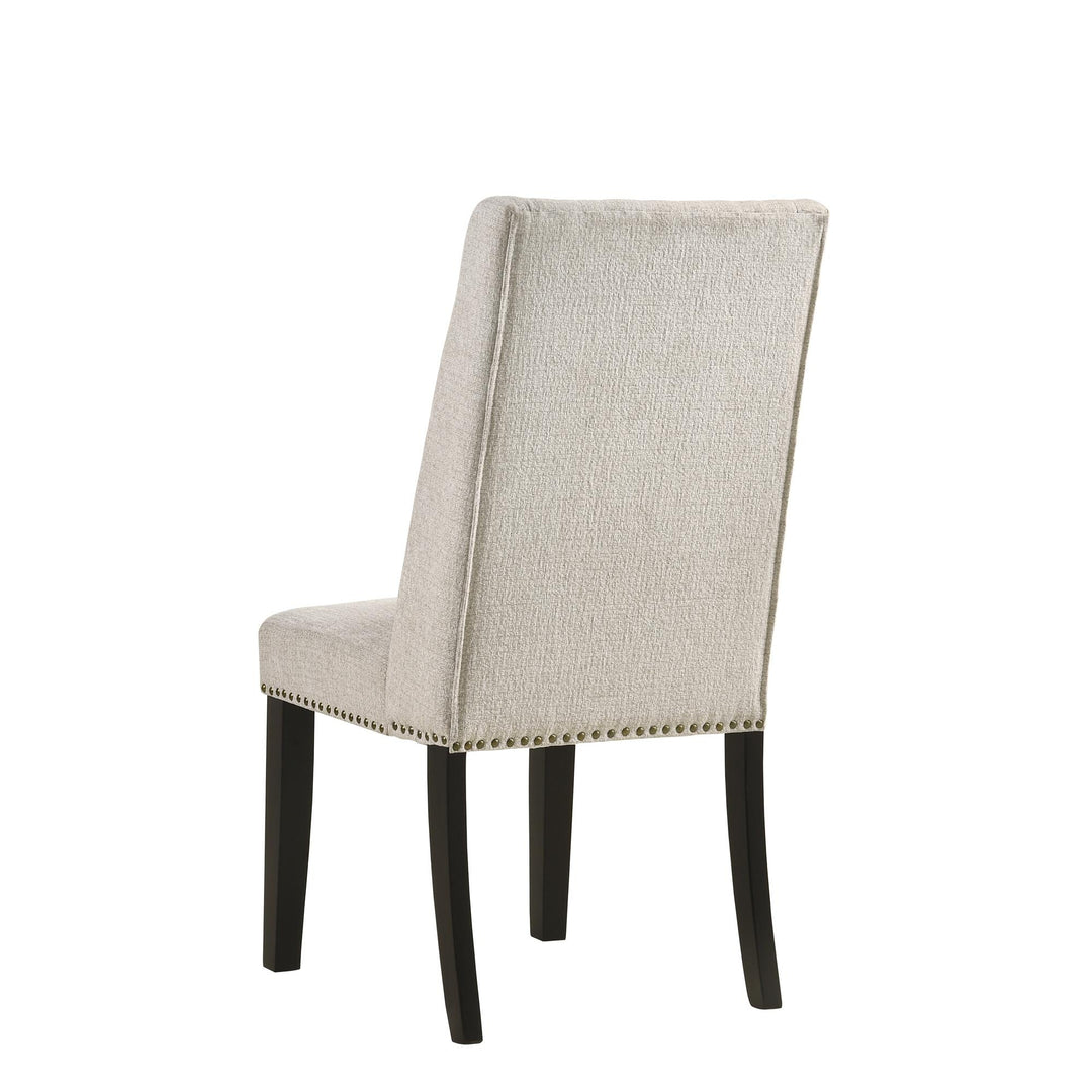 Polyester Upholstered Dining Chair, Set of 2 - Cream