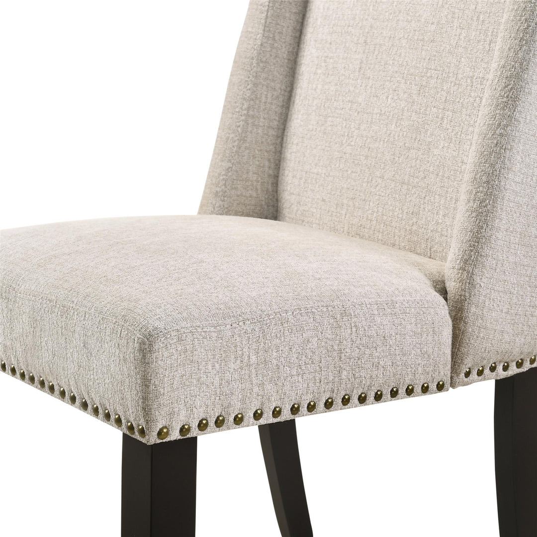 Nadia Upholstered Dining Chair, Set of 2 - Cream