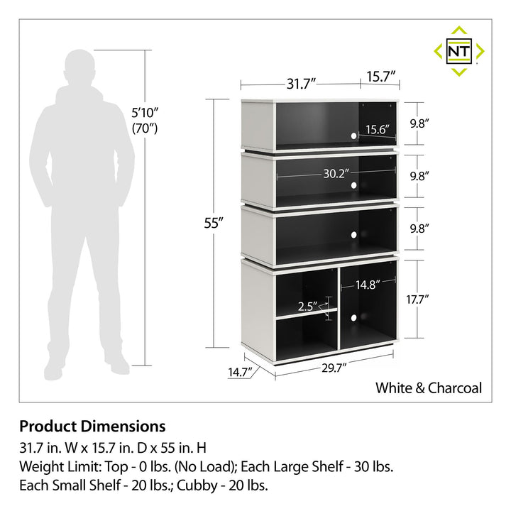 Display bookcases for gamers -  White