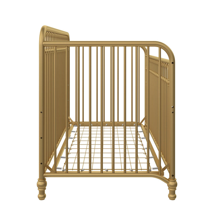Little Seeds Raven 3-in-1 Metal Crib with Rounded Edges - Gold