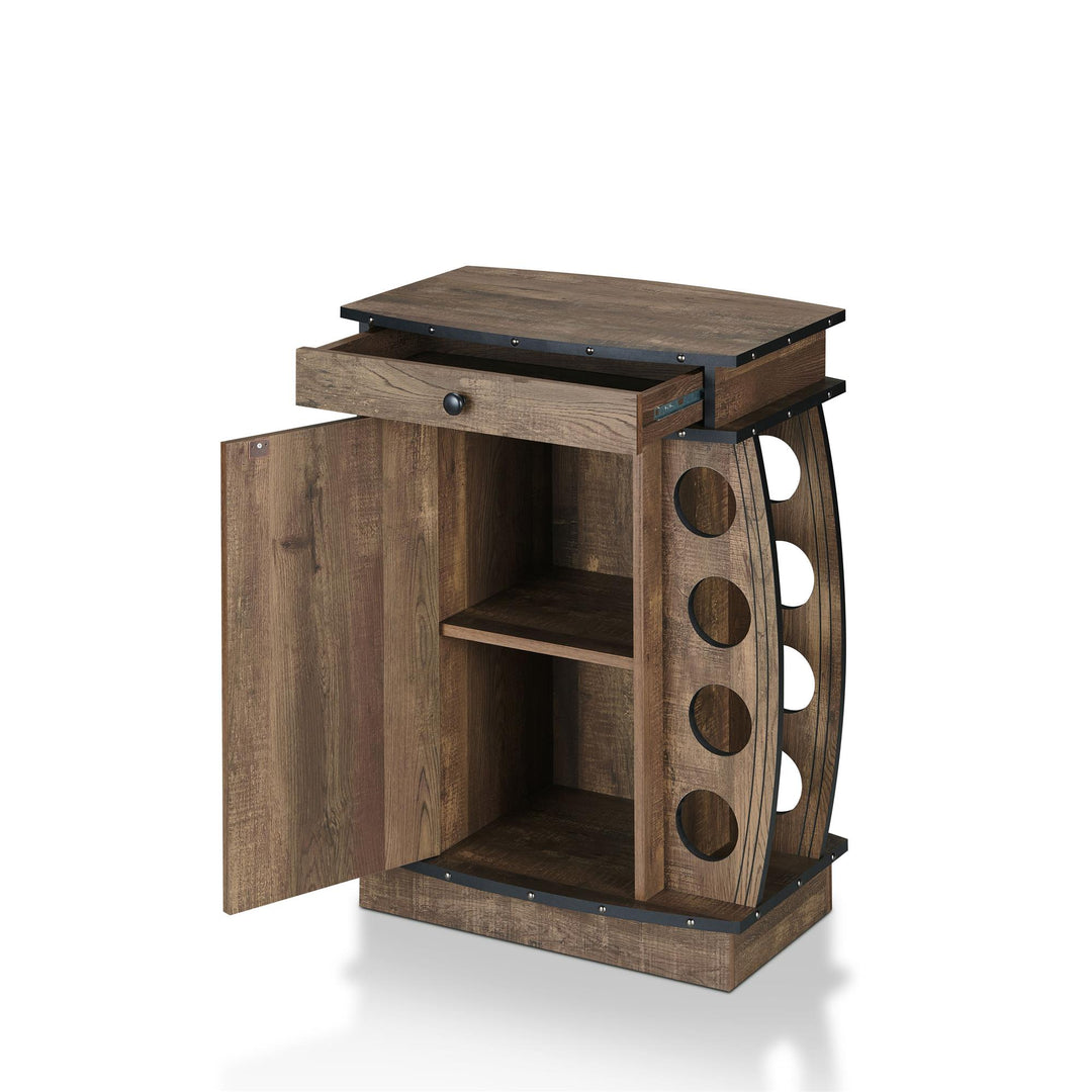 barrel inspired wine cabinet - Reclaimed Oak