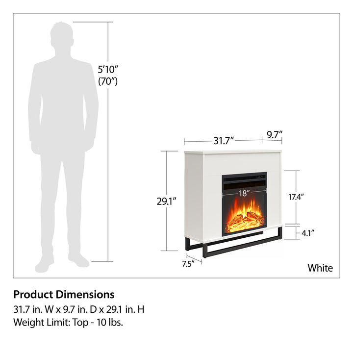 best Electric Fireplace Mantel - White