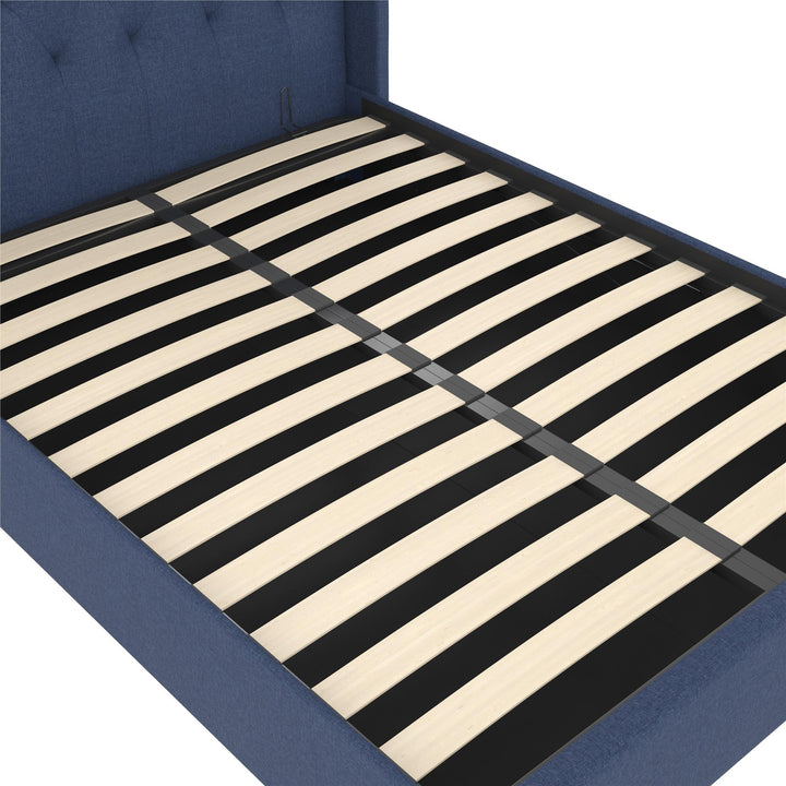 Her Majesty Bed with Storage - Blue - Queen