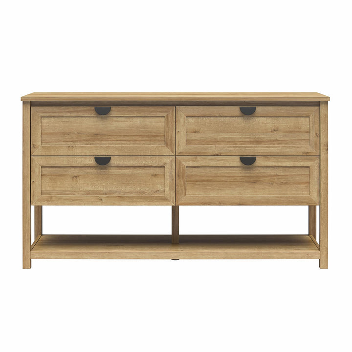 Contemporary dressers with open shelf -  Natural