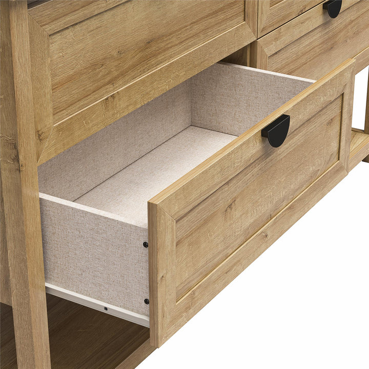 Furniture designs with drawer-shelf combo -  Natural