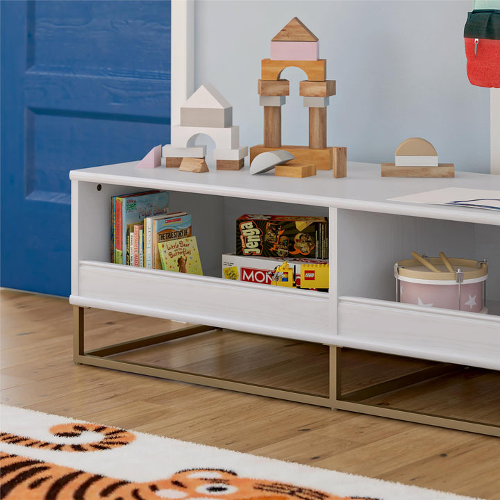 Stylish TV stand for children's room -  White