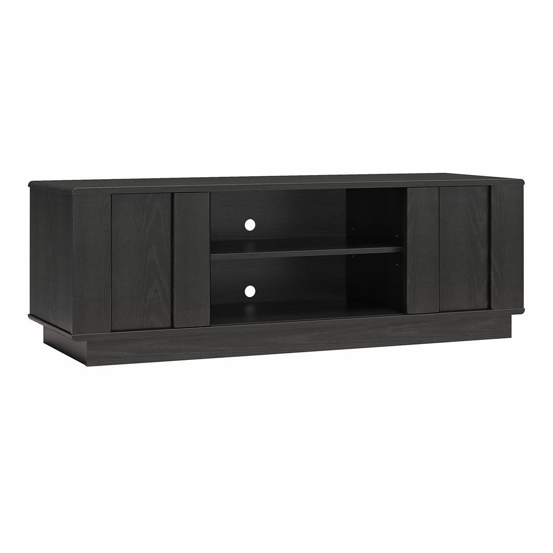 TV stand designs for spacious living rooms -  Black Oak