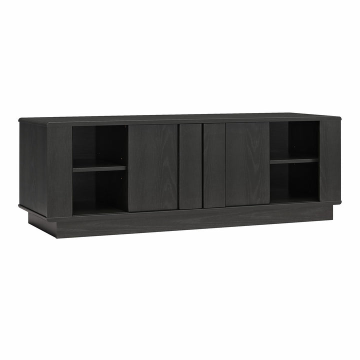 Contemporary Greenwich media furniture -  Black Oak