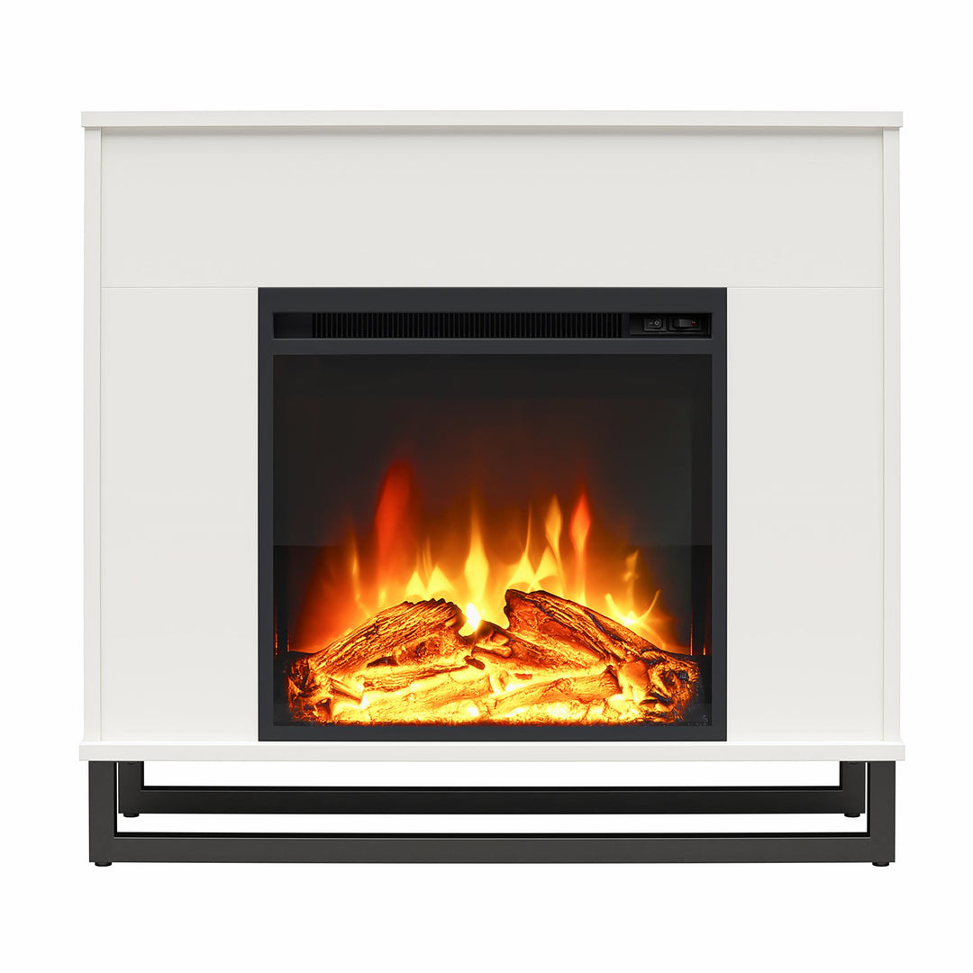 Ratcliff Electric Fireplace Mantel - White