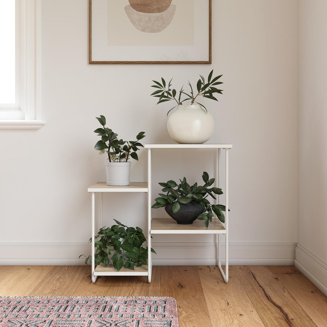 Kently Plant Stand by RealRooms for Living Space Beautification - Natural