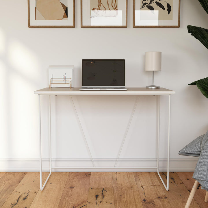 RealRooms Kently Computer Desk for Simplified Workspace - Natural