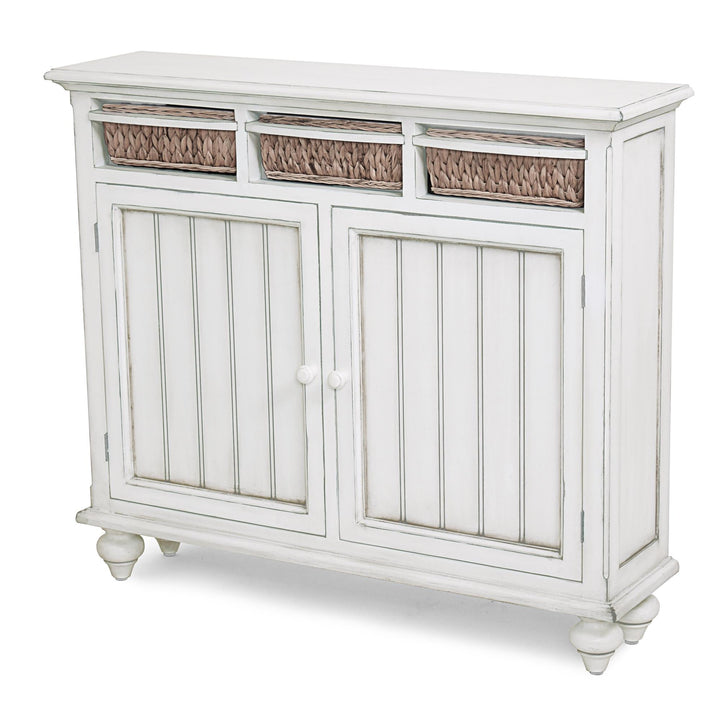 cabinets with baskets - White