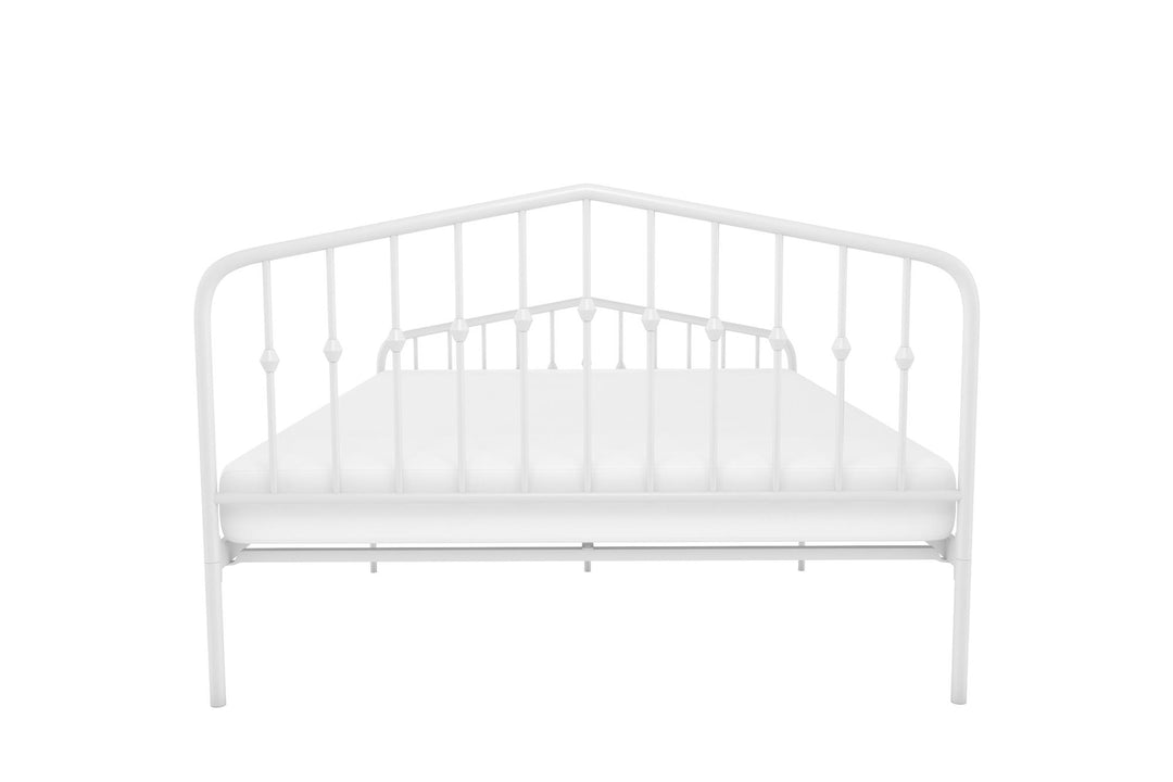 Bushwick Metal Bed - White - Queen
