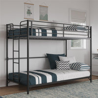 BrEZ Build Collection Easy Assembly Kids Metal Bunk Bed