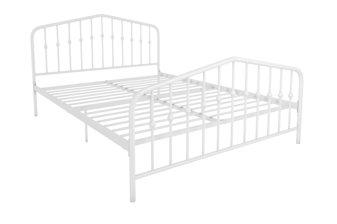 Bushwick Metal Bed - White - Queen