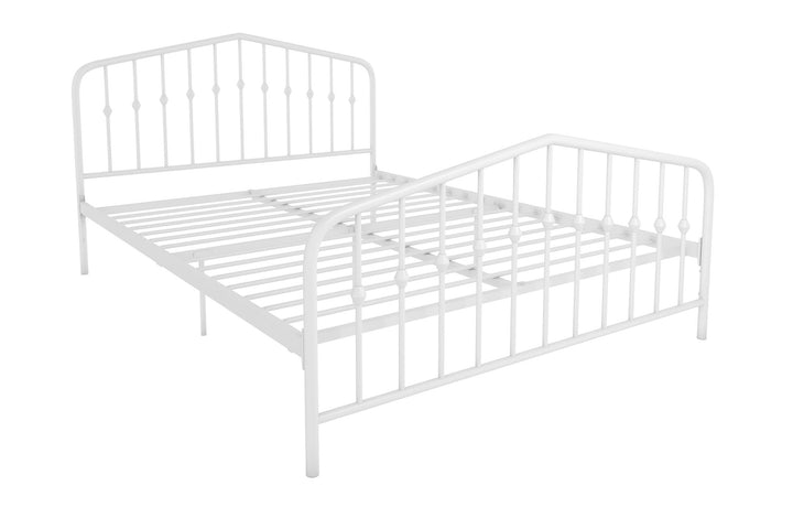 Bushwick Metal Bed - White - Queen