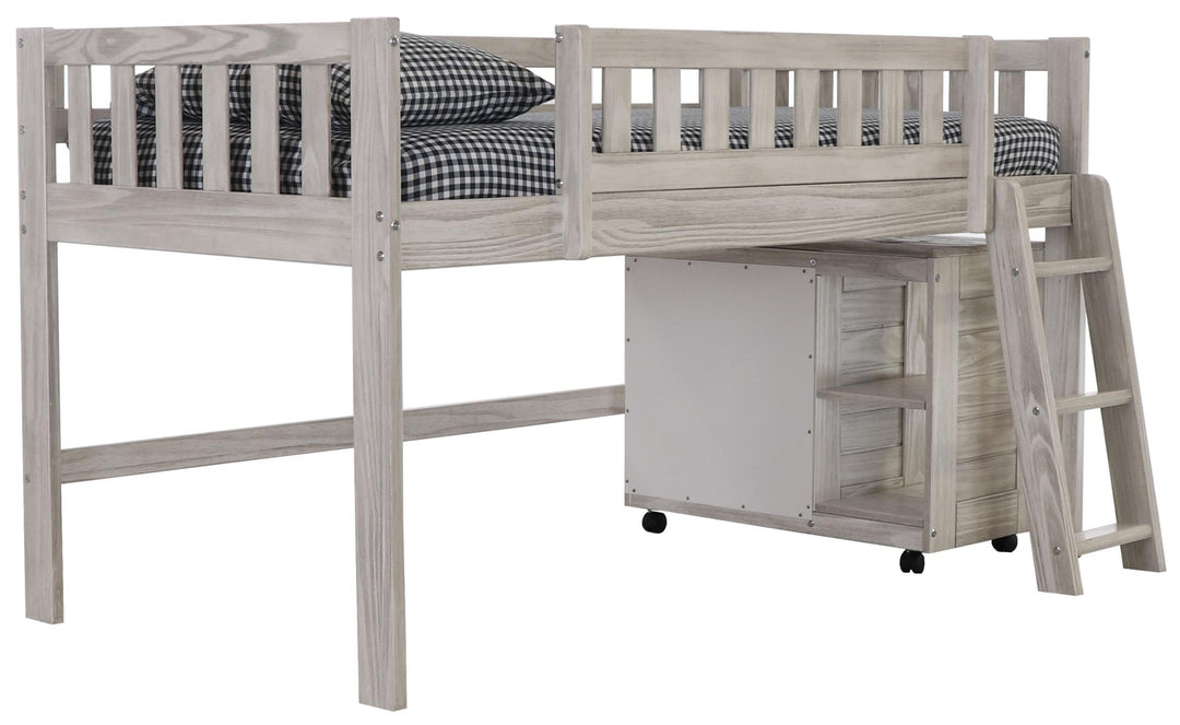 Junior bunk with built-in 3 drawer chest - Ash