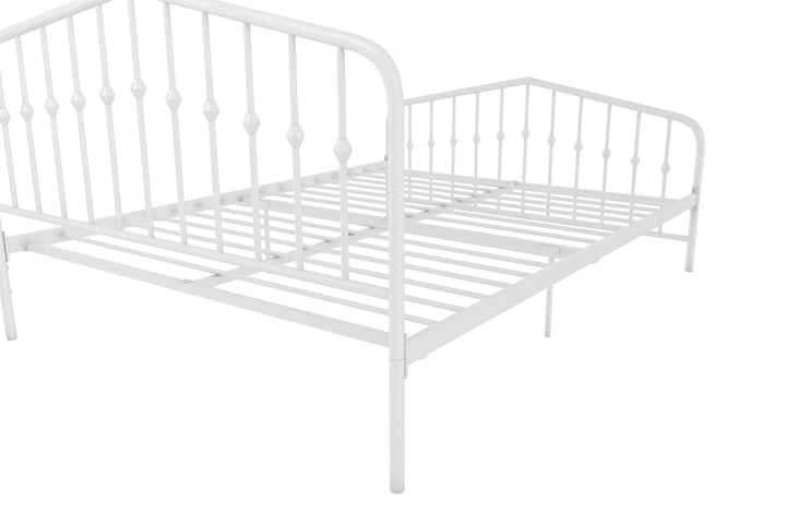 Bushwick Metal Bed - White - Queen