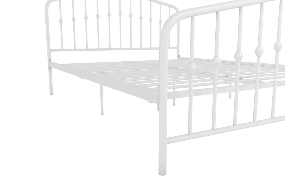 Bushwick Metal Bed - White - Queen