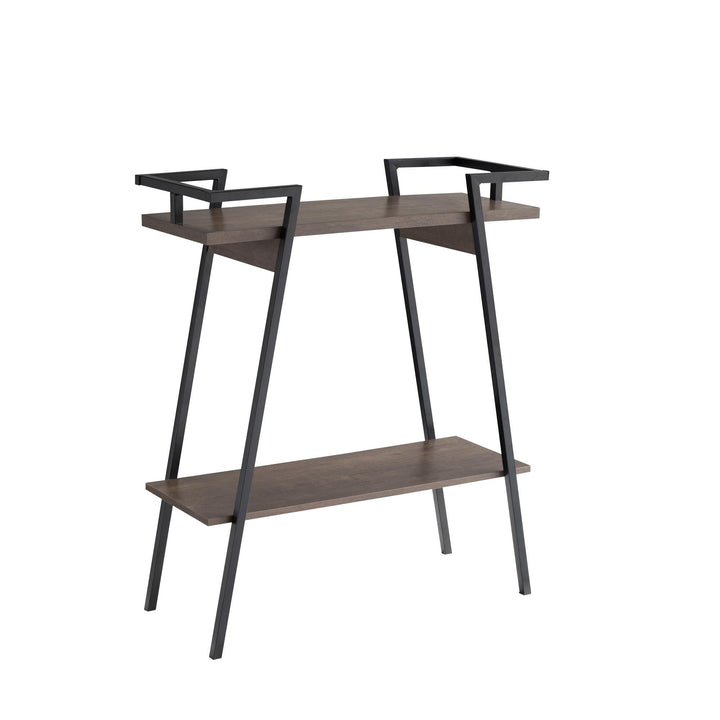 2 shelves console table - Walnut