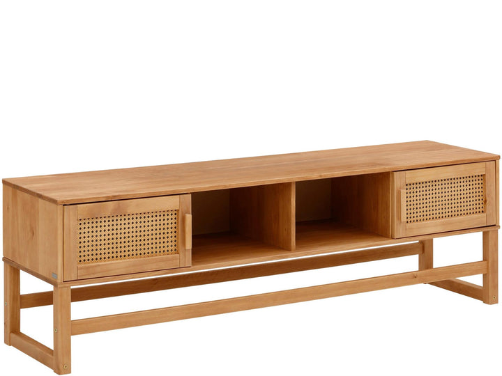 Television unit with shelves - Natural