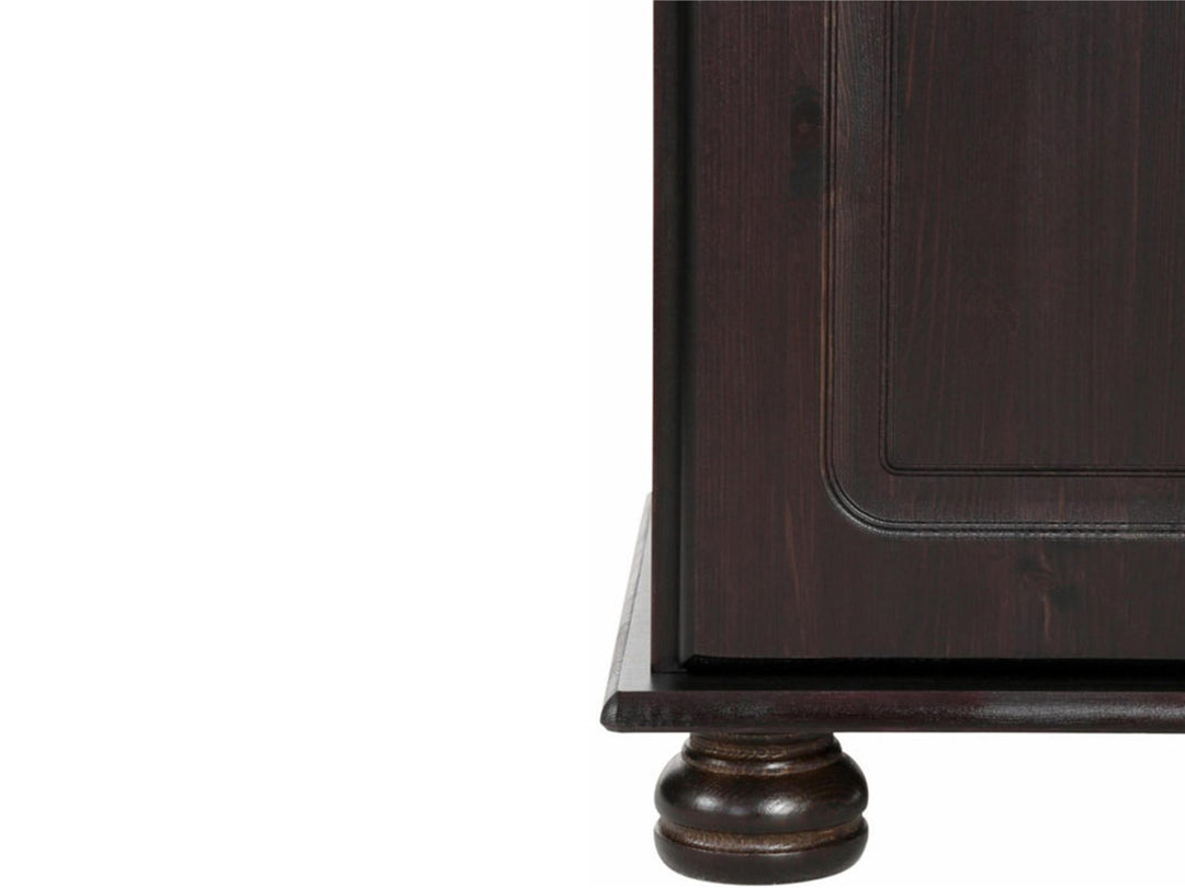 Chester Sideboard with 3 Drawers and 2 Cabinets - Rich Brown