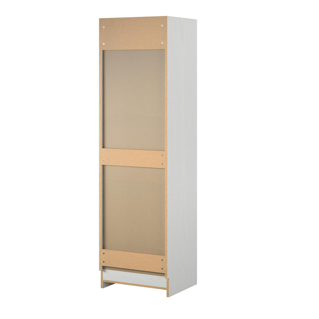 Side storage clothing cabinet designs -  White