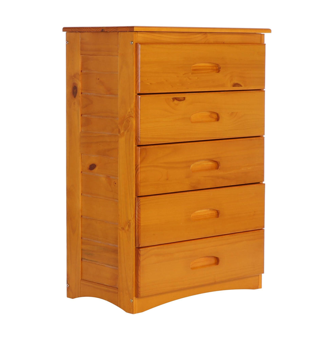 The Savannah 5 Drawer Chest - Honey - Honey